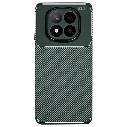 Hediyelik Xiaomi Redmi Note 14 Pro 5g Kılıf Auto Focus Karbon Kapak - Koyu Yeşil