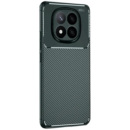 Hediyelik Xiaomi Redmi Note 14 Pro 5g Kılıf Auto Focus Karbon Kapak - Koyu Yeşil