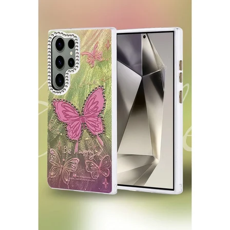 Hediyelik Samsung Galaxy S24 Ultra Kılıf Blade Aynalı Desenli Kapak - Desen 9