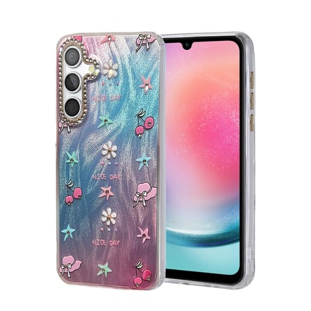 Hediyelik Samsung Galaxy A24 4g Kılıf Blade Aynalı Desenli Kapak - Desen 4