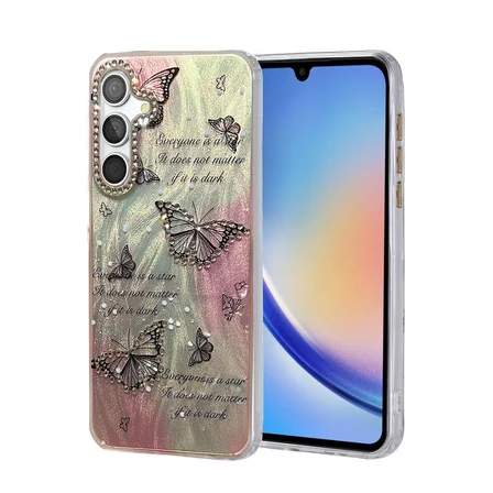 Hediyelik Samsung Galaxy A34 5g Kılıf Blade Aynalı Desenli Kapak - Desen 6