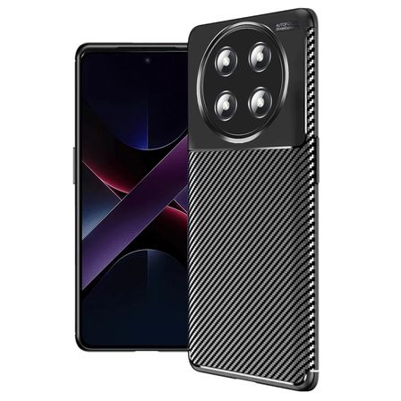 Hediyelik Honor Magic 7 Lite Kılıf Auto Focus Karbon Kapak - Siyah