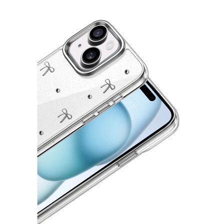 Hediyelik Apple İphone 15 Fiyonk Desenli Kapak - Desen 5