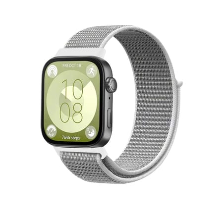 Hediyelik Huawei Fit 4 Hasırlı Cırtcırtlı Kordon (saat Değildir) - Beyaz