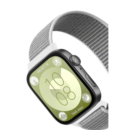 Hediyelik Huawei Fit 4 Hasırlı Cırtcırtlı Kordon (saat Değildir) - Beyaz