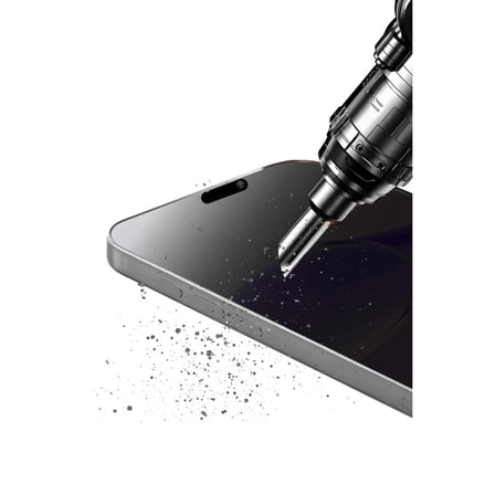 Hediyelik Apple İphone 17 Pro Bilvis 5in1 5d Magic Hayalet Cam Ekran Koruyucu - Siyah