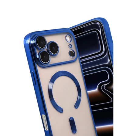 Hediyelik Apple İphone 17 Pro Max Kross Magneticsafe Kapak - Lacivert