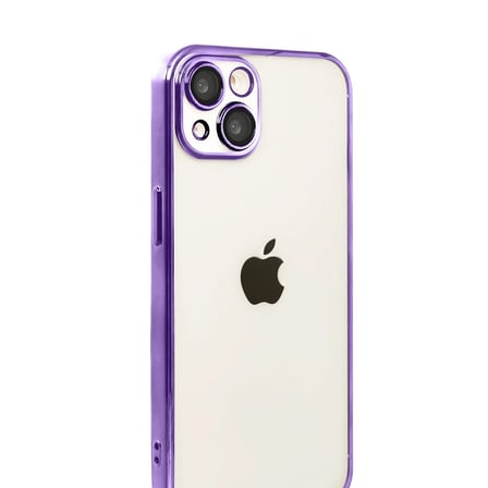 Hediyelik Apple İphone 15 Razer Lensli Silikon - Mor