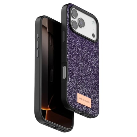 Hediyelik Onegif Apple İphone 17 Pro Max Bright Simli Kapak - Derin Mor