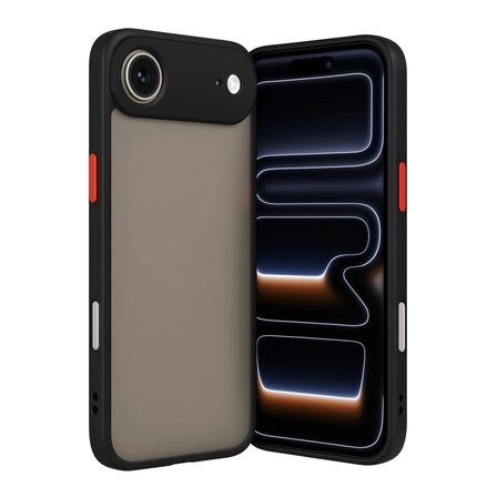 Hediyelik Apple İphone 17 Air Kılıf Montreal Silikon Kapak - Siyah