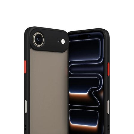 Hediyelik Apple İphone 17 Air Kılıf Montreal Silikon Kapak - Siyah