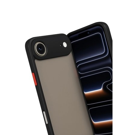 Hediyelik Apple İphone 17 Air Kılıf Montreal Silikon Kapak - Siyah