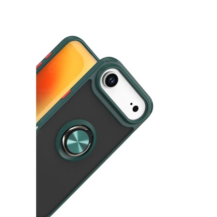Hediyelik Apple İphone 17 Air Montreal Yüzüklü Silikon Kapak - Yeşil