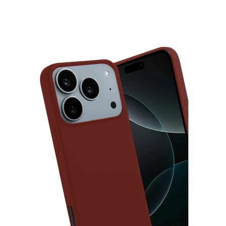 Hediyelik Apple İphone 17 Pro First Silikon - Bordo