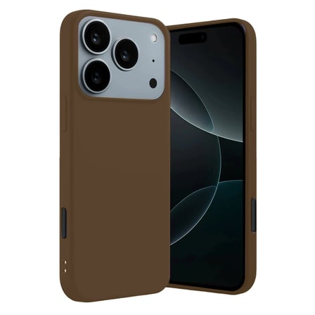 Hediyelik Apple İphone 17 Pro Max First Silikon - Kahverengi