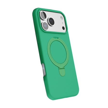 Hediyelik Apple İphone 17 Pro Max Regal Magsafe Standlı Kapak - Yeşil