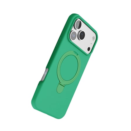 Hediyelik Apple İphone 17 Pro Max Regal Magsafe Standlı Kapak - Yeşil