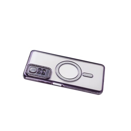 Hediyelik Xiaomi Redmi Note 12 Pro 4g Joke Simli Magneticsafe Kılıf - Derin Mor
