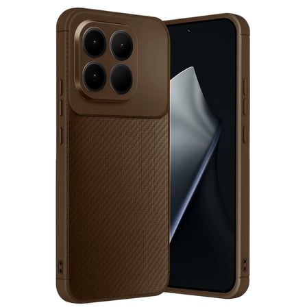 hediyelik xiaomi mi 15t auto focus karbon kapak - kahverengi