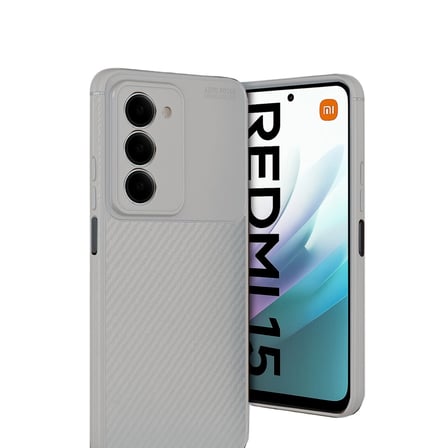 hediyelik xiaomi redmi 15 4g auto focus karbon kapak - gri