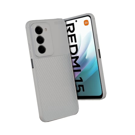 hediyelik xiaomi redmi 15 4g auto focus karbon kapak - gri