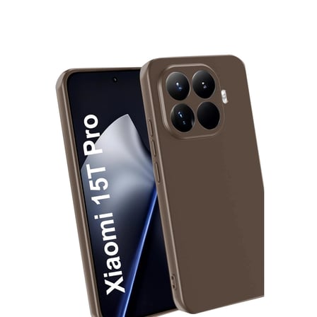 Hediyelik Xiaomi Mi 15t Pro First Silikon - Kahverengi