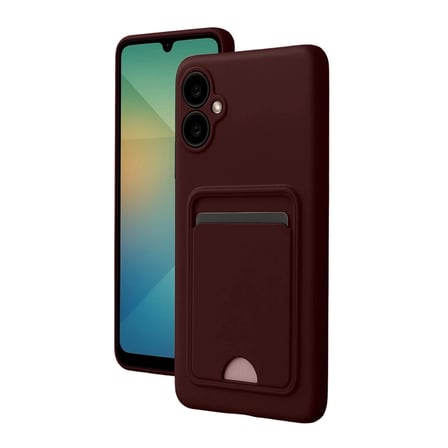 Hediyelik Samsung Galaxy A07 4g Kelvin Kartvizitli Silikon - Bordo