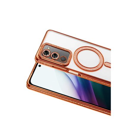 Hediyelik Joko Xiaomi Redmi 15 4g Joke Simli Magneticsafe Kılıf - Turuncu