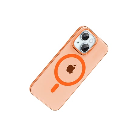 Hediyelik Joko Apple İphone 15 Pc Blank Magsafe Kapak - Turuncu
