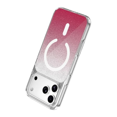 Hediyelik Onegif Apple İphone 17 Pro Max Sora Simli Magsafe Kapak - Kırmızı