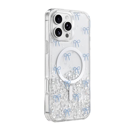 Hediyelik Onegif Apple İphone 16 Pro Max Misk Simli Magsafe Kapak - Desen 3