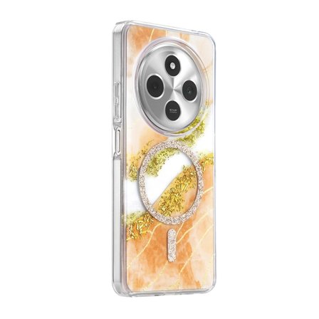 Hediyelik Onegif Xiaomi Redmi 14c Lotus Simli Magsafe Kapak - Yeşil
