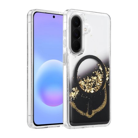 Hediyelik Onegif Samsung Galaxy A57 5g Lotus Simli Magsafe Kapak - Siyah