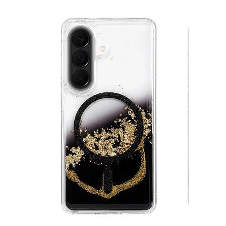 Hediyelik Onegif Samsung Galaxy A57 5g Lotus Simli Magsafe Kapak - Siyah