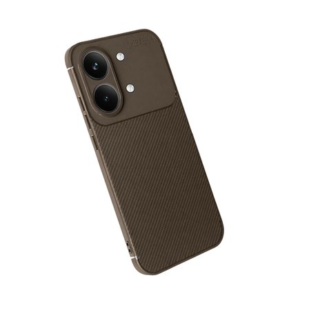 Hediyelik Xiaomi Poco X8 Pro Max Auto Focus Karbon Kapak - Kahverengi