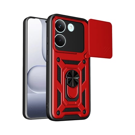 Hediyelik Xiaomi Poco X8 Pro Pars Lens Yüzüklü Silikon - Kırmızı