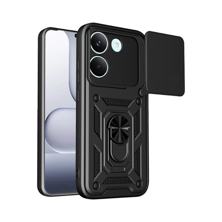 Hediyelik Xiaomi Poco X8 Pro Pars Lens Yüzüklü Silikon - Siyah