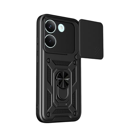 Hediyelik Xiaomi Poco X8 Pro Pars Lens Yüzüklü Silikon - Siyah