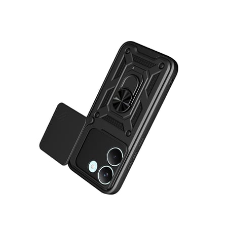 Hediyelik Xiaomi Poco X8 Pro Pars Lens Yüzüklü Silikon - Siyah
