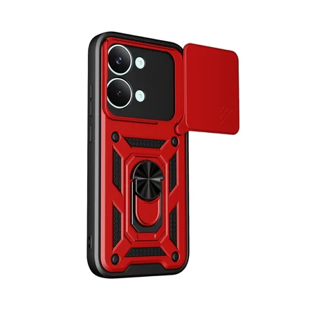 Hediyelik Xiaomi Poco X8 Pro Max Pars Lens Yüzüklü Silikon - Kırmızı