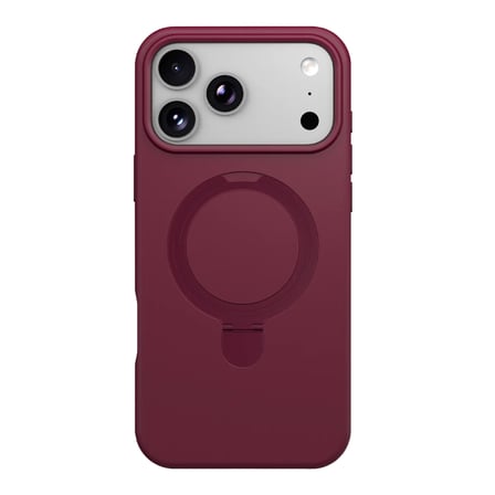 Hediyelik Newface Apple Uyumlu İphone 18 Pro Max Regal Magsafe Standlı Kapak - Bordo
