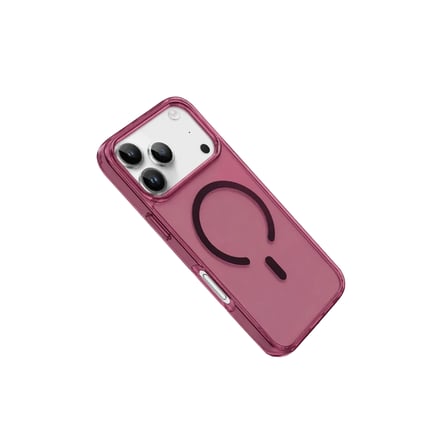 Hediyelik Newface Apple Uyumlu İphone 18 Pro Max Pc Real Magsafe Kapak - Bordo