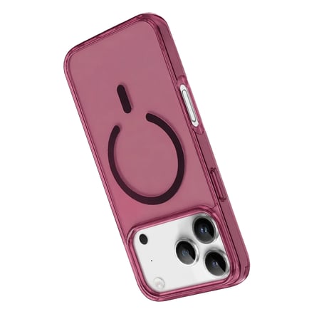 Hediyelik Newface Apple Uyumlu İphone 18 Pro Max Pc Real Magsafe Kapak - Bordo