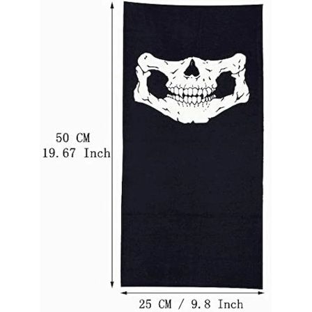 Hediyelik Motorcu Boyunluk Baf Buff Bandana 25x48 cm Model 7