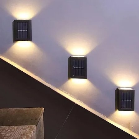 Hediyelik Solar 4 Ledli 11cm Duvar Aydınlatması