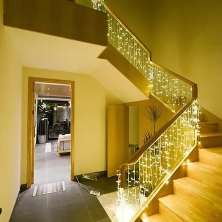 Hediyelik 3m 100 LED Çakarlı IP65 Dış Mekan Saçak Perde