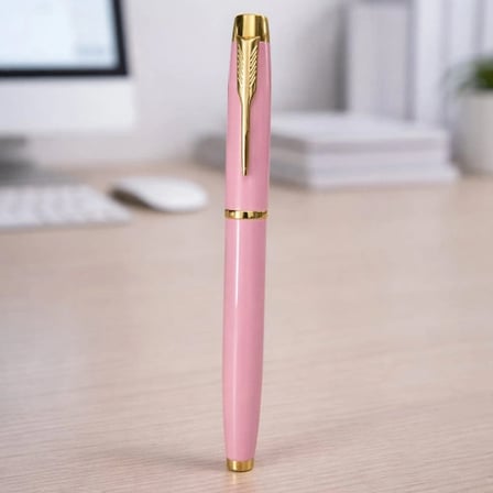 Hediyelik Toptan Premium Pembe Metal Roller Kalem