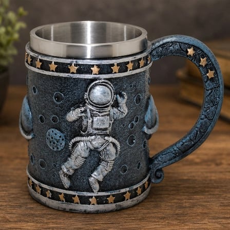 Hediyelik Toptan 3D Astronot Tasarımlı Kupa Bardak