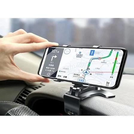 Hediyelik Araba Gösterge Üstüne Takılan 360 Oynar Başlıklı Telefon Tutucu