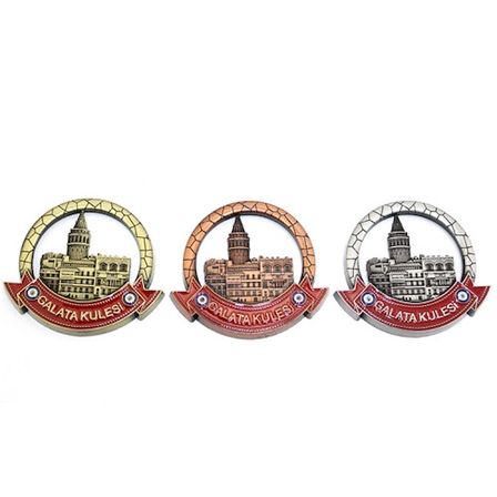 Hediyelik İstanbul Temalı Metal Magnet